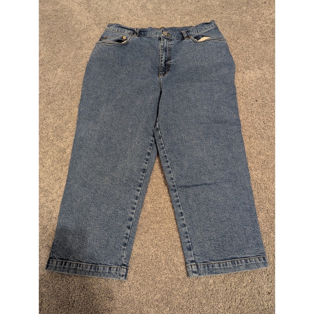 Lauren Ralph Lauren Capri Jeans Womens 14 Blue Denim